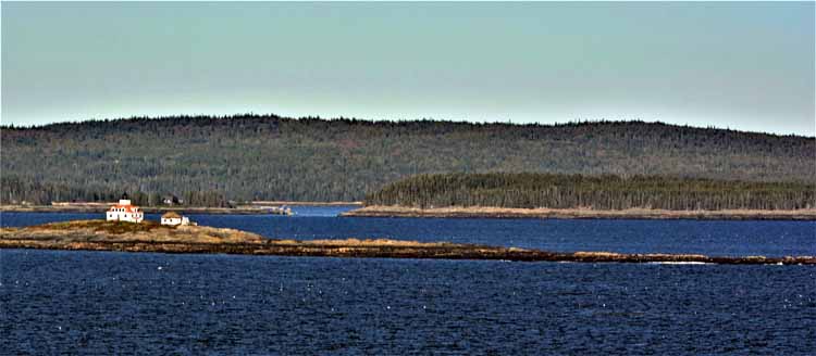 lighthouse on rock in water